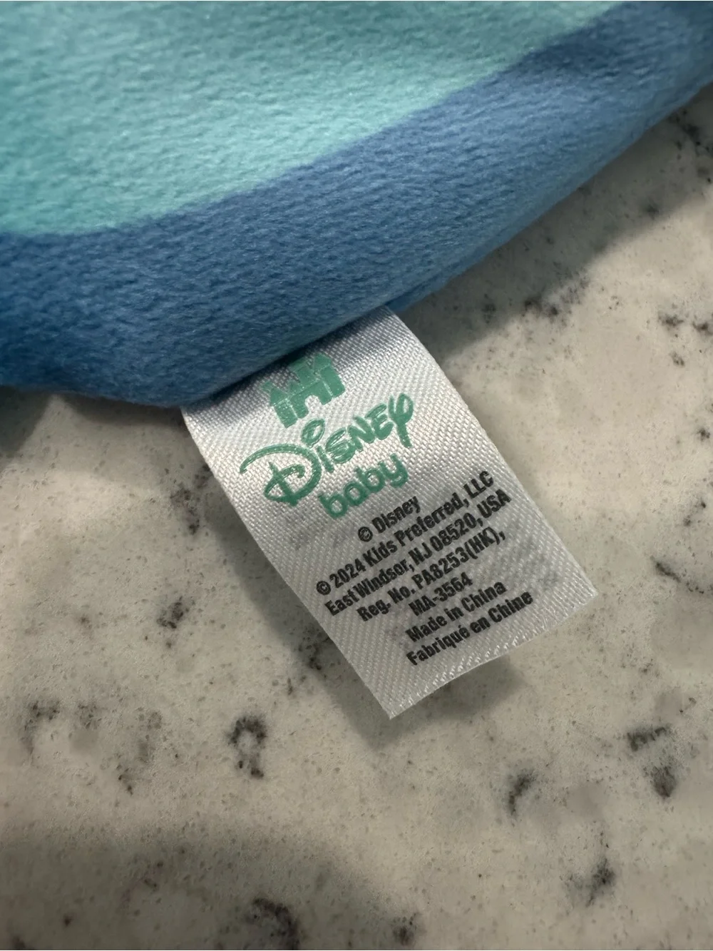 Disney Baby Stitch Sensory Blanky with Crinkle - Blue  0+ mo. NWT